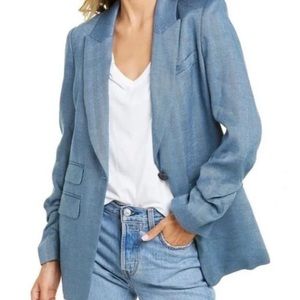 Veronica Beard Blue Martel Dickey Jacket Blazers Womens size 8